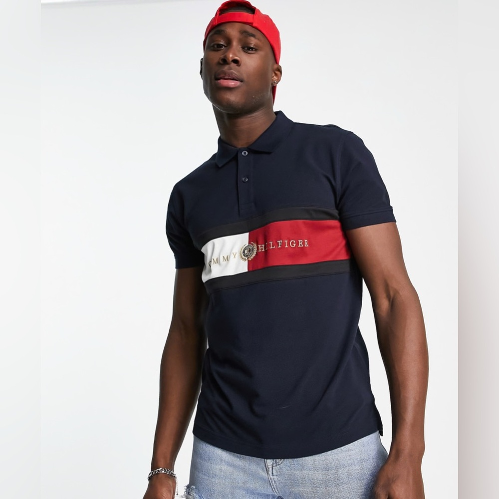 Tommy Hilfiger Men's Polo Icon Flag